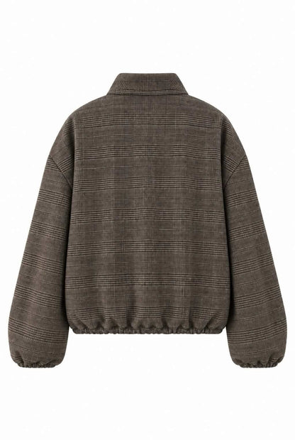 Chaqueta cuadros detalles oriental