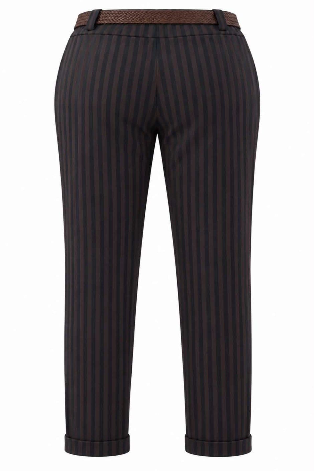 Pantalón rayas con cinturón