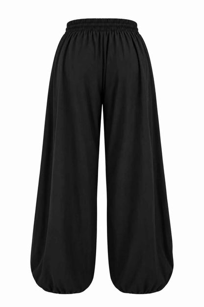 Pantalón bombacho fluido
