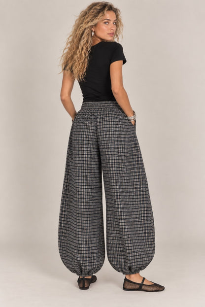 Pantalçón bombacho cuadros