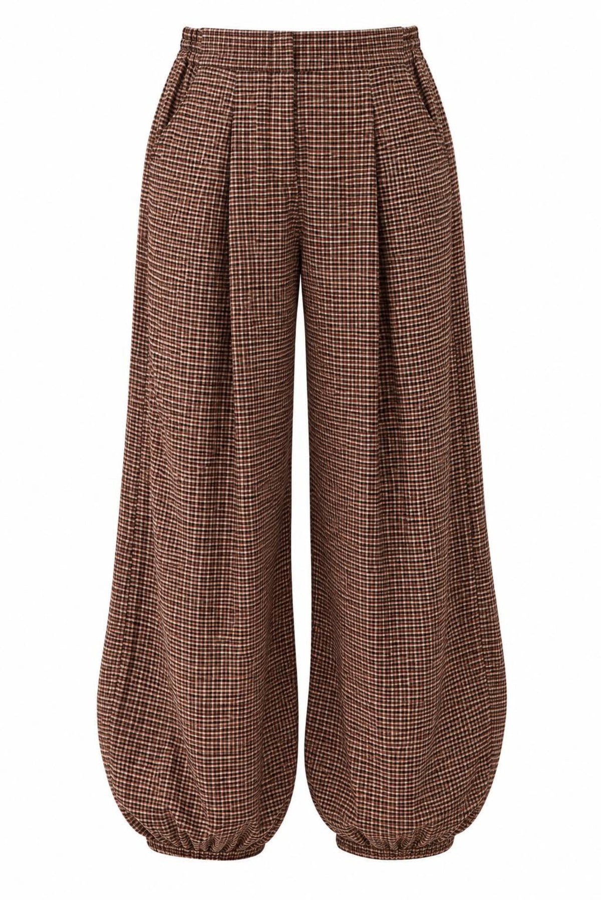 Pantalón bombacho cuadros