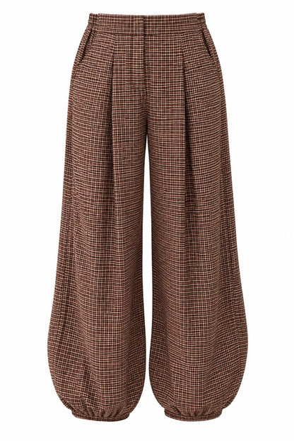 Pantalón bombacho cuadros