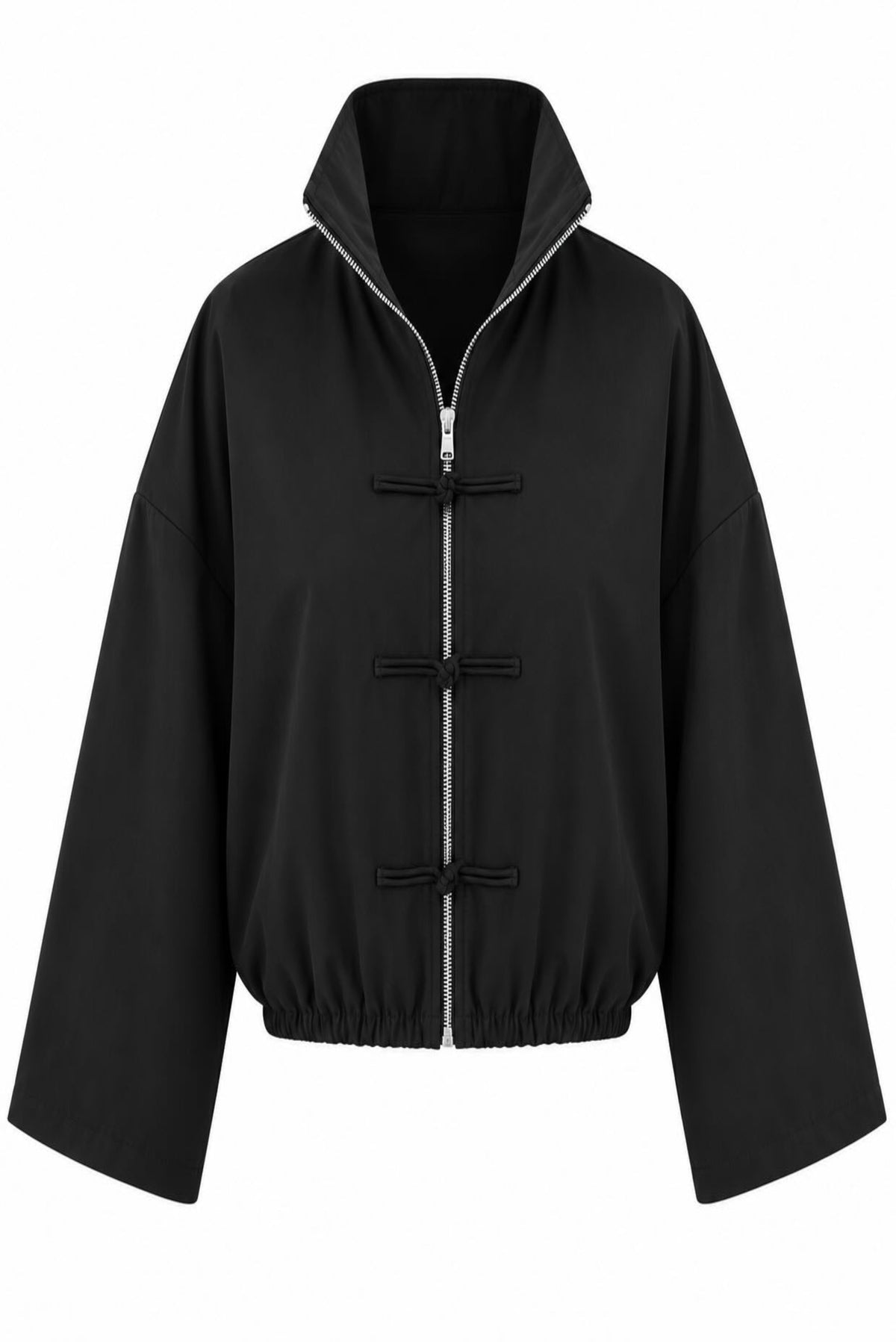 Chaqueta con cierres orientales