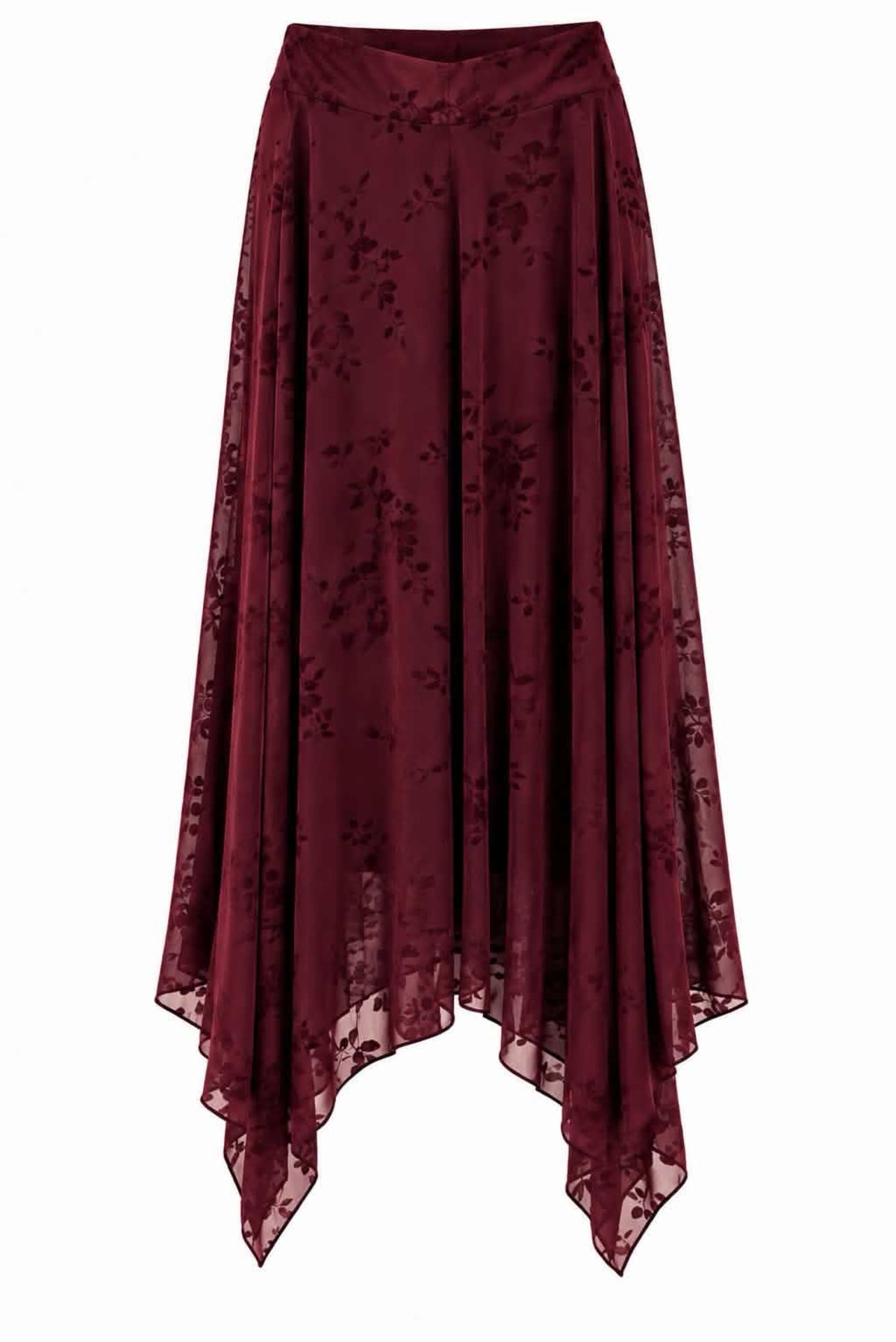 Conjunto semitransparente estampado floral