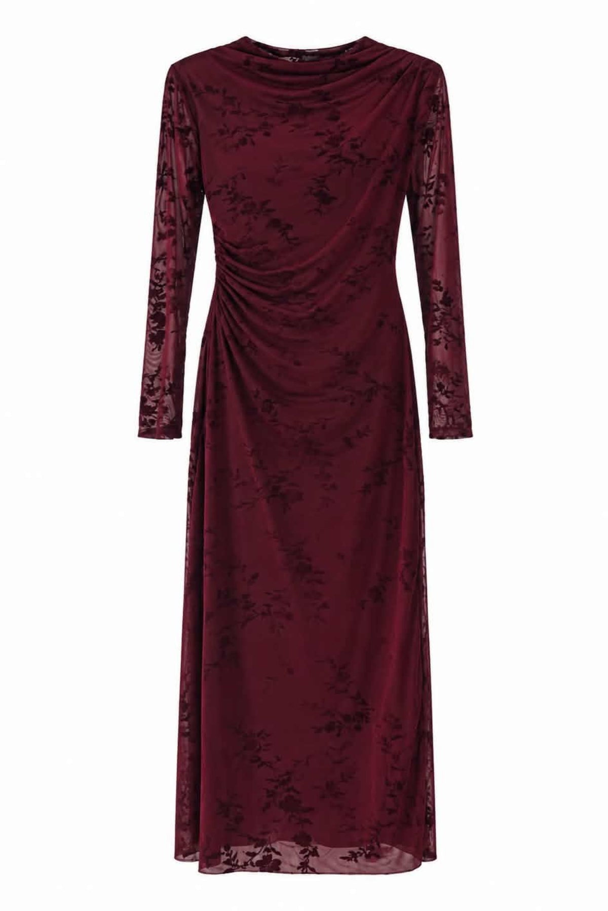 Vestido tul  estampado floral
