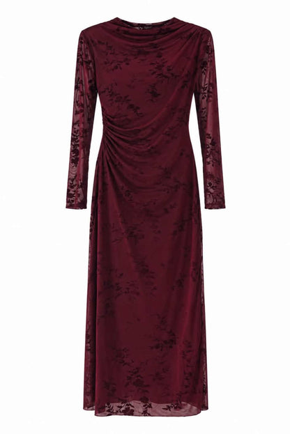 Vestido tul  estampado floral