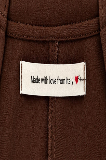 Pantalón wide leg con cinturón