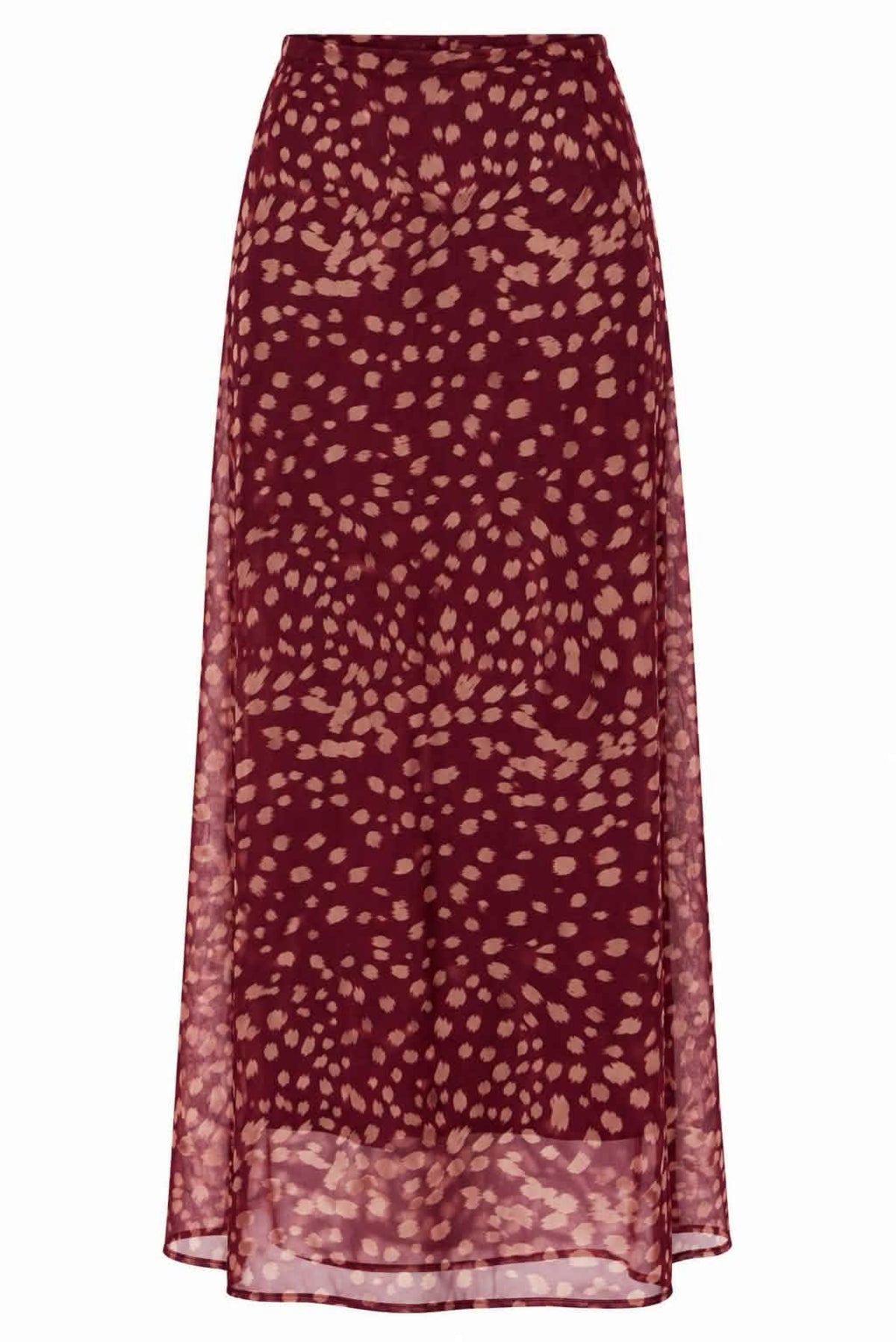 Falda estampada tul