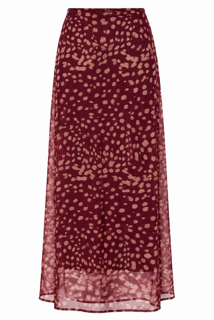 Falda estampada tul
