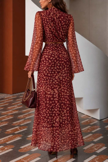 Falda estampada tul