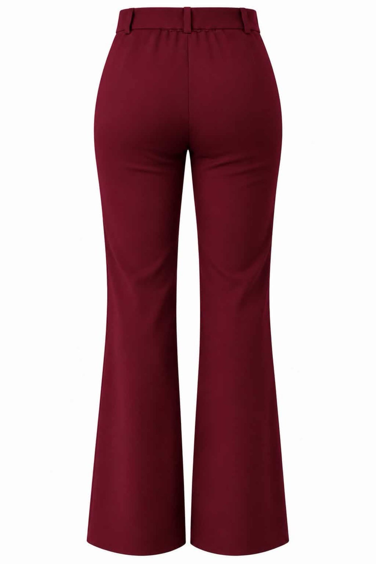 Pantalón flare con cinturón