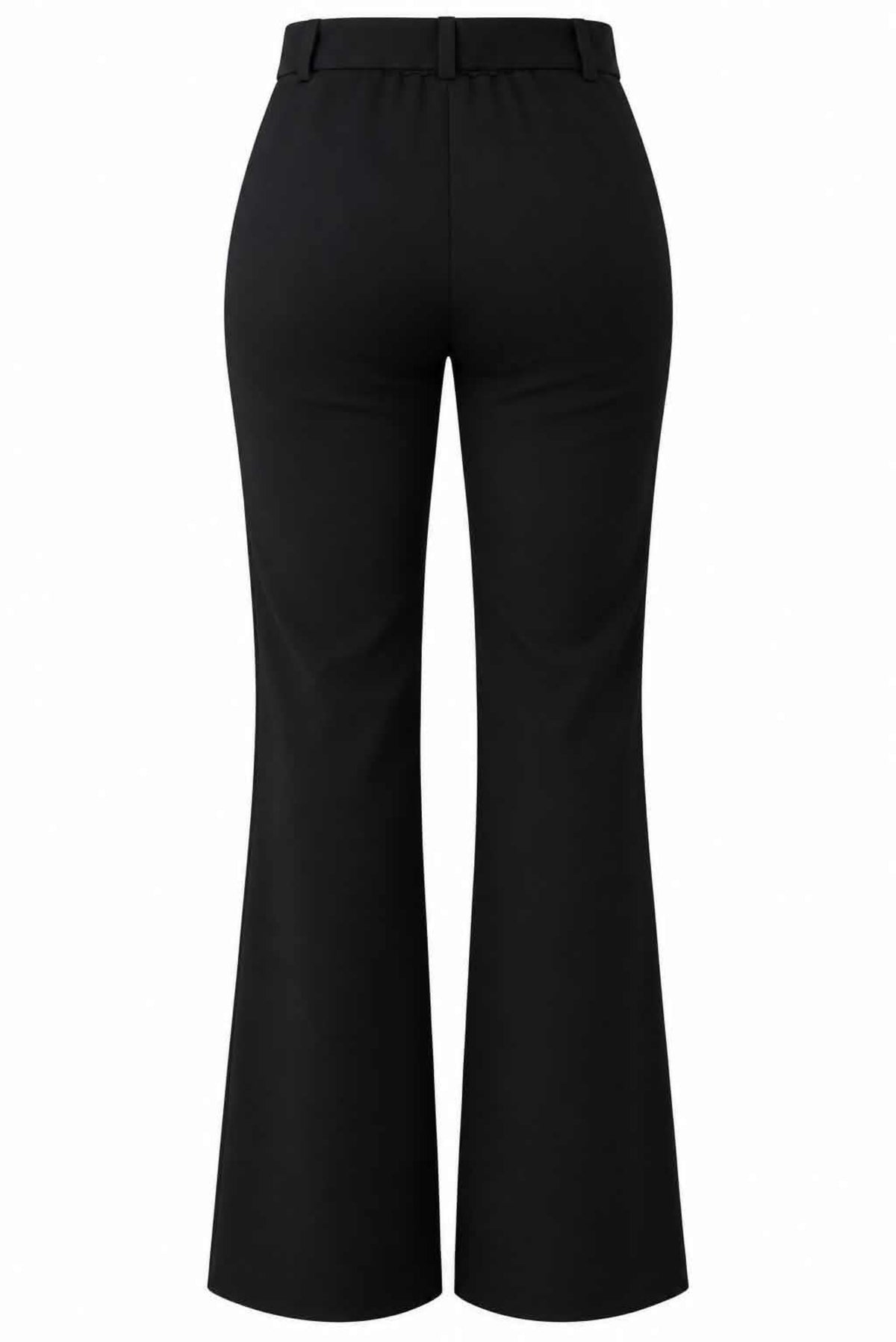 Pantalón flare con cinturón