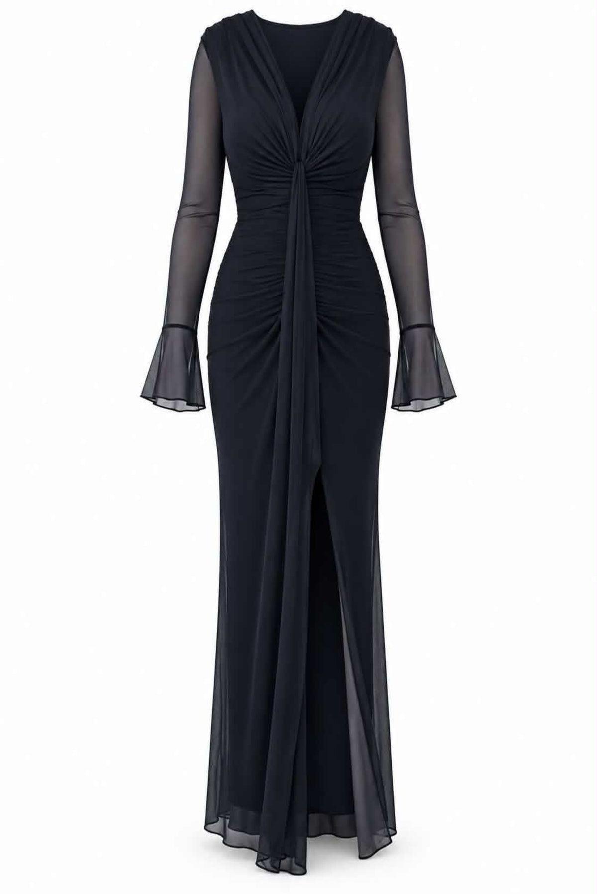 Vestido tul con abertura
