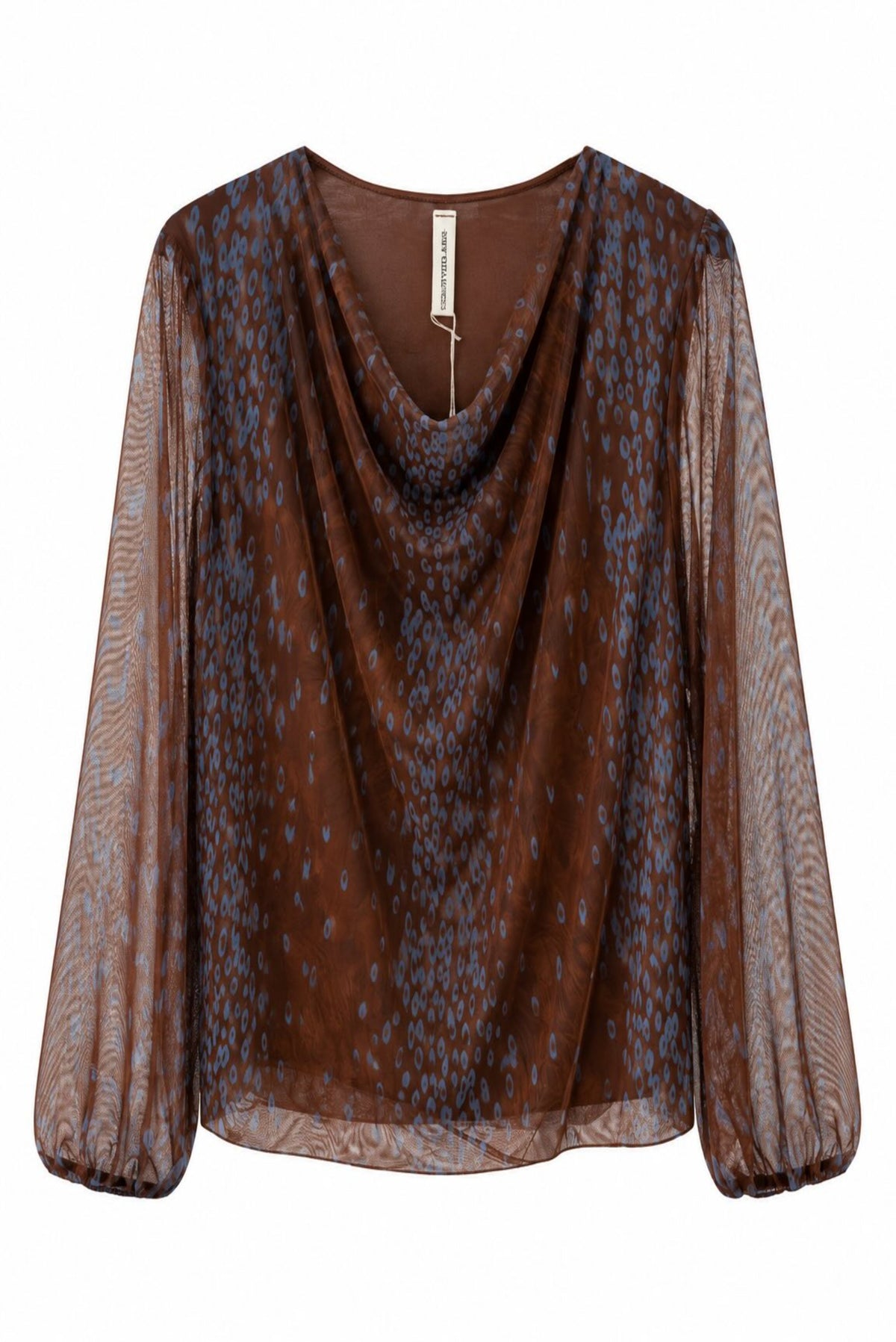 Top de tul  estampado