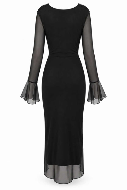 Vestido tul con abertura