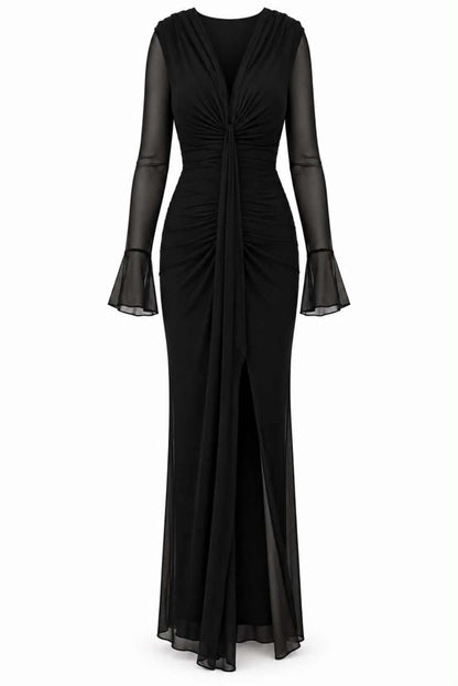 Vestido tul con abertura