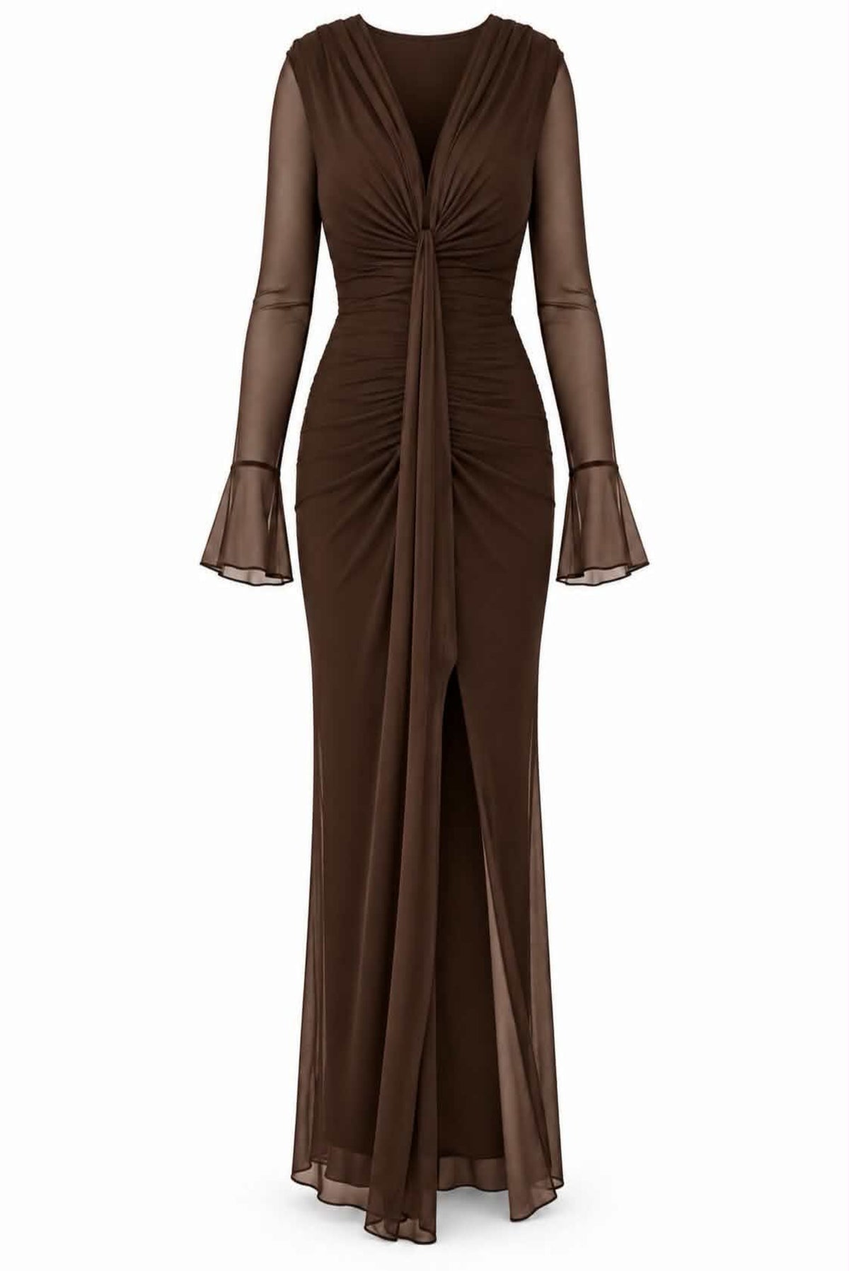 Vestido tul con abertura