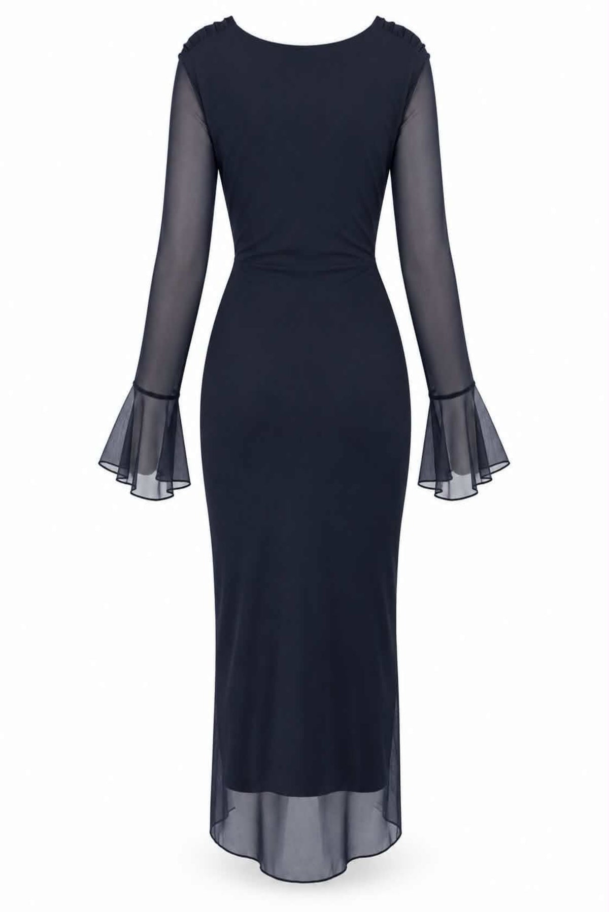 Vestido tul con abertura