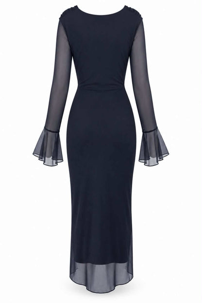 Vestido tul con abertura