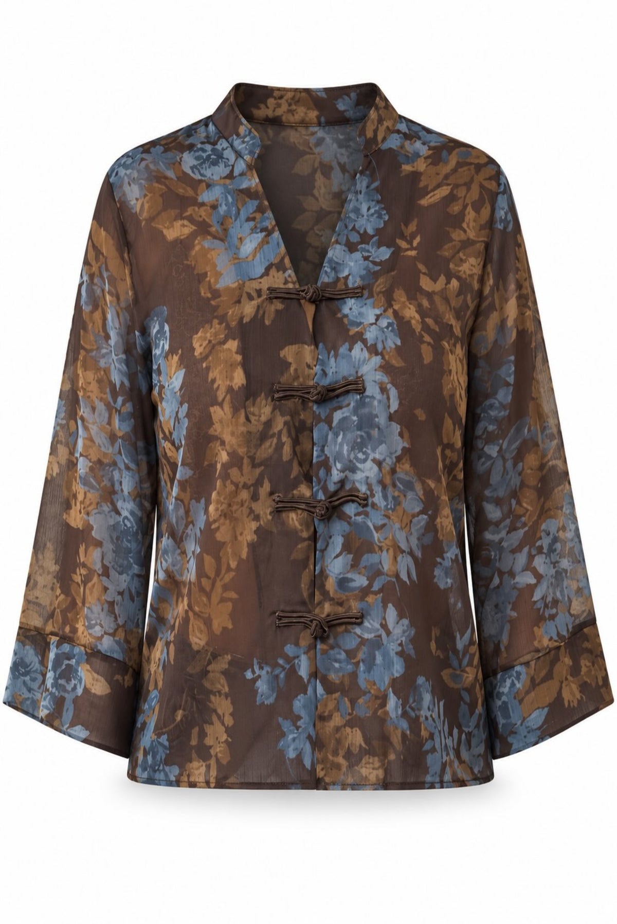 Blusa semitransparente estampado floral