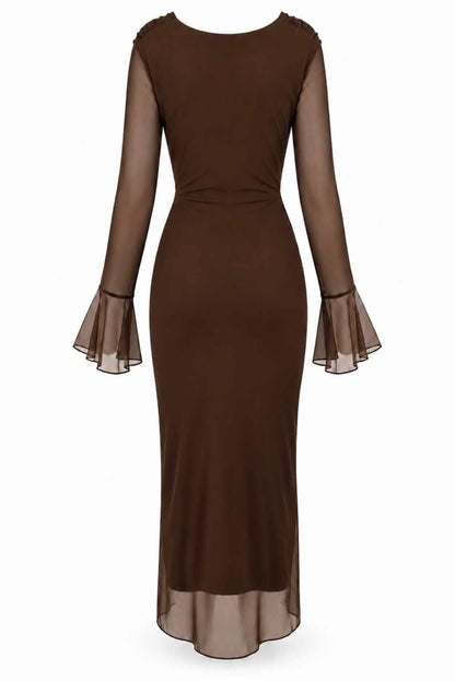 Vestido tul con abertura