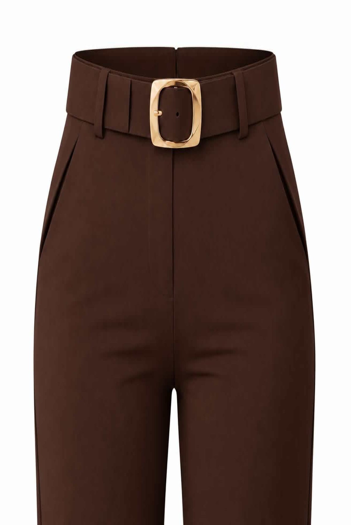 Pantalón flare con cinturón