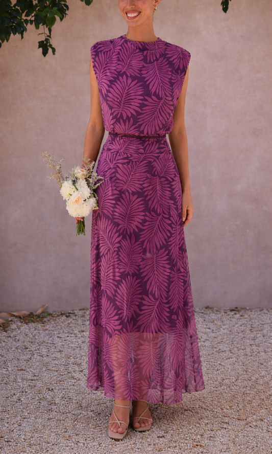 Conjunto top y falda  tul