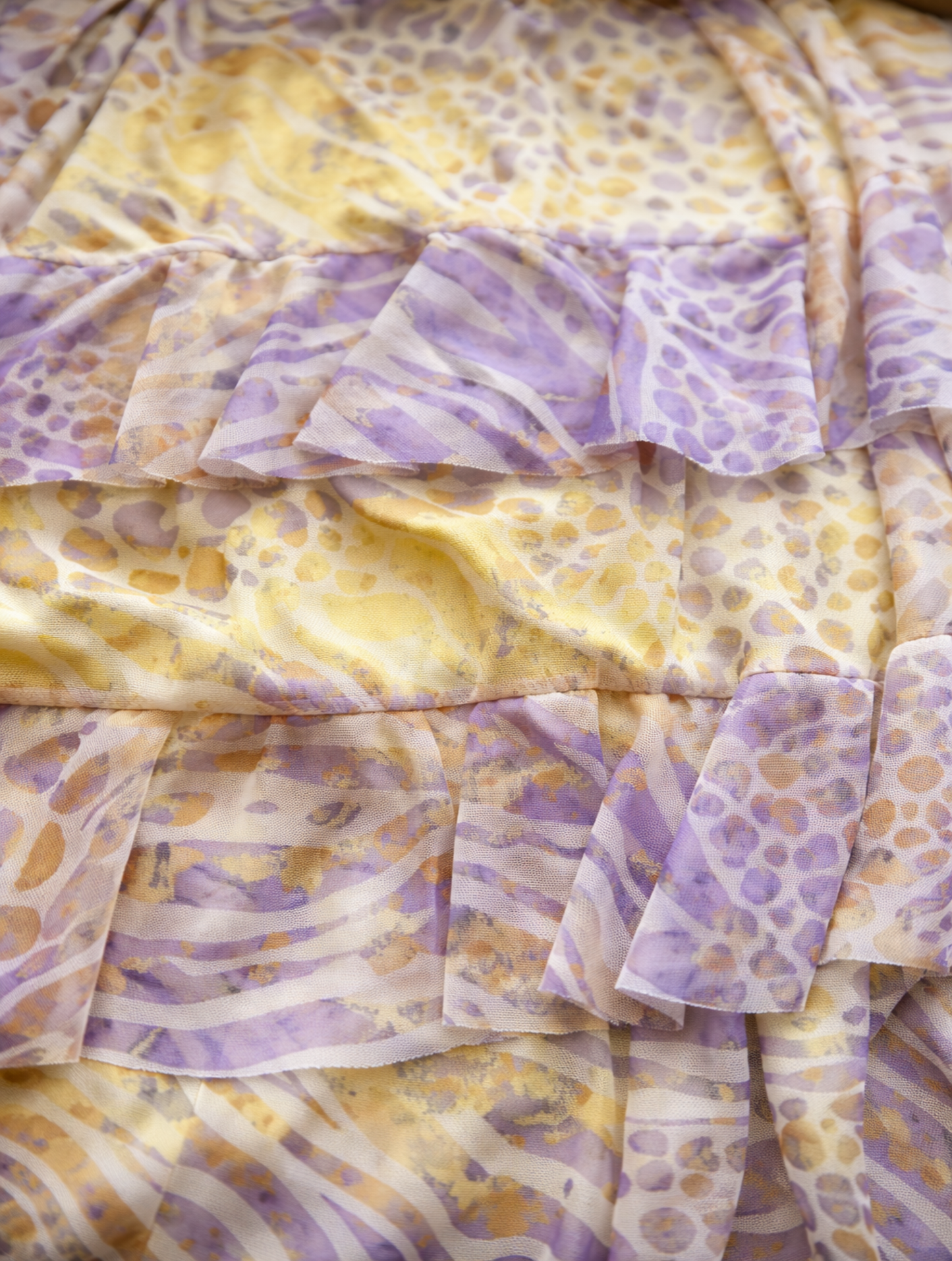 Vestido halter volantes