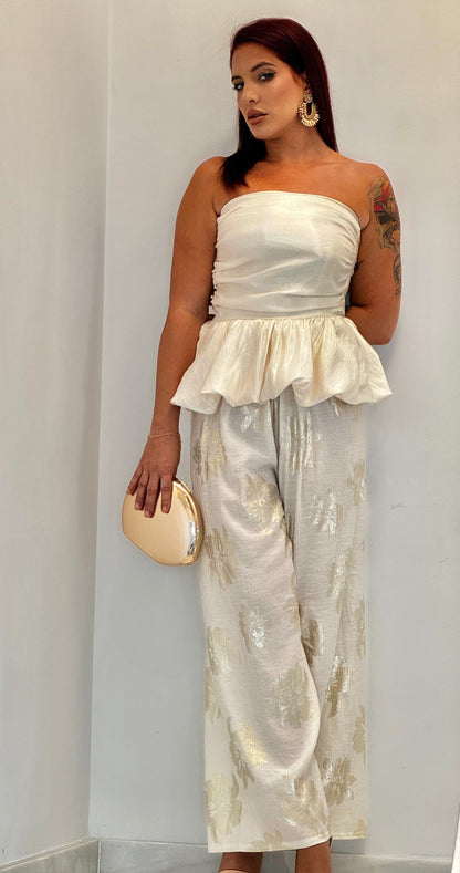 Conjunto top popelín y pantalón