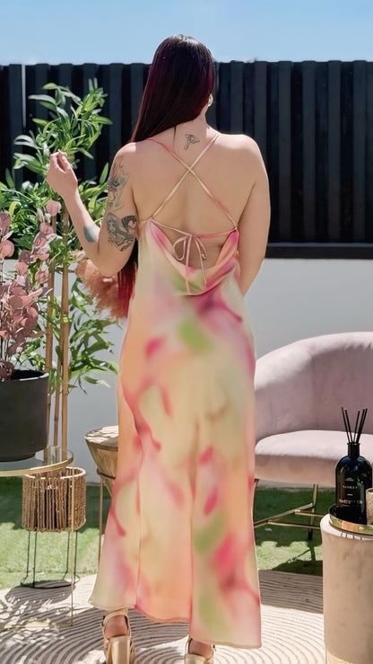 Vestido multicolores lencero