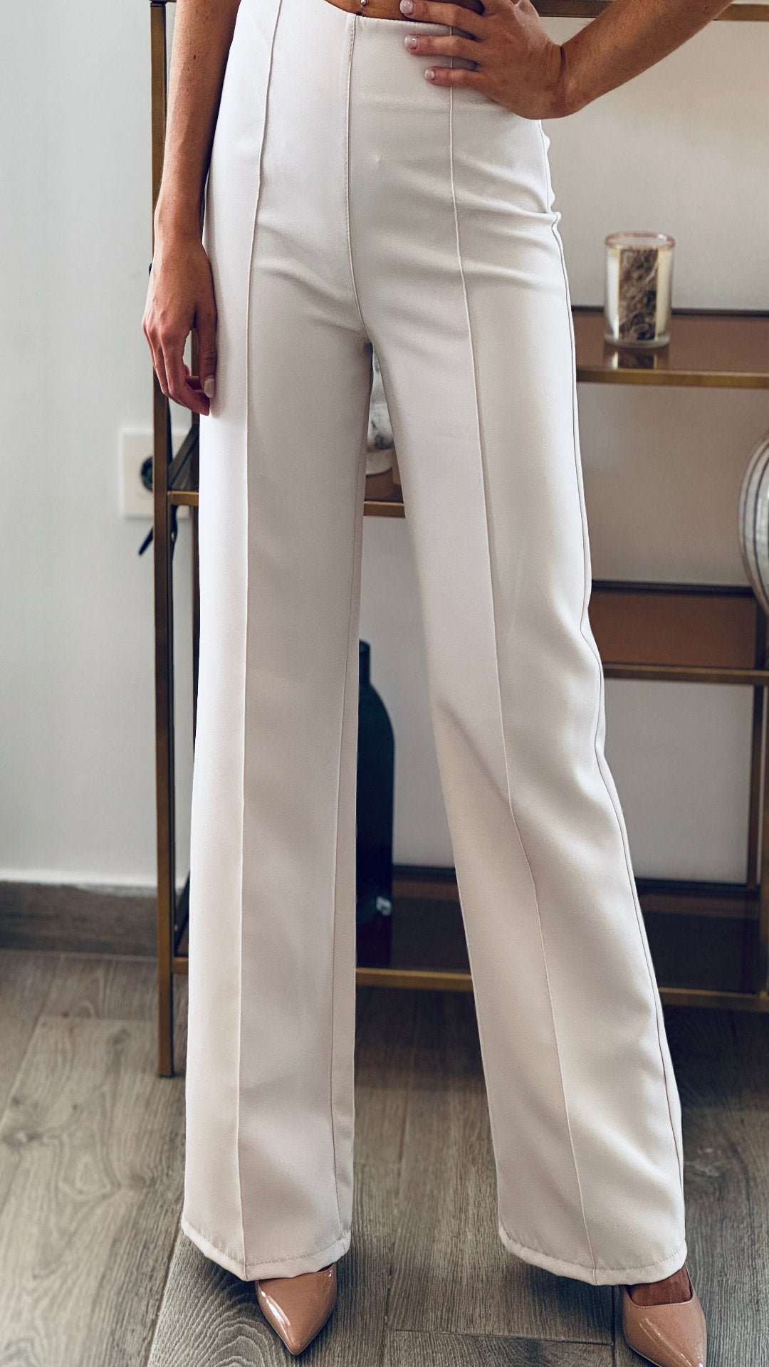 Ensemble veste et pantalon beige