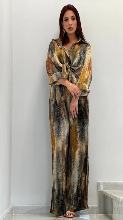 Conjunto estampado tie dye