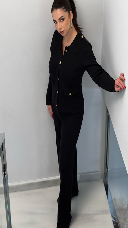Conjunto de jersey y pantalón de punto