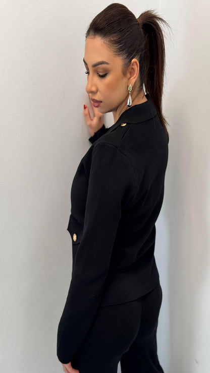 Conjunto de jersey y pantalón de punto