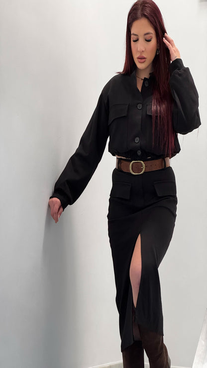 Conjunto chaqueta con falda