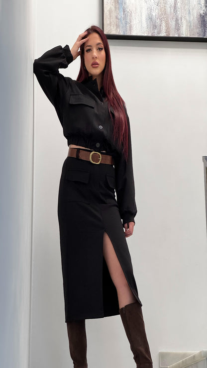 Conjunto chaqueta con falda