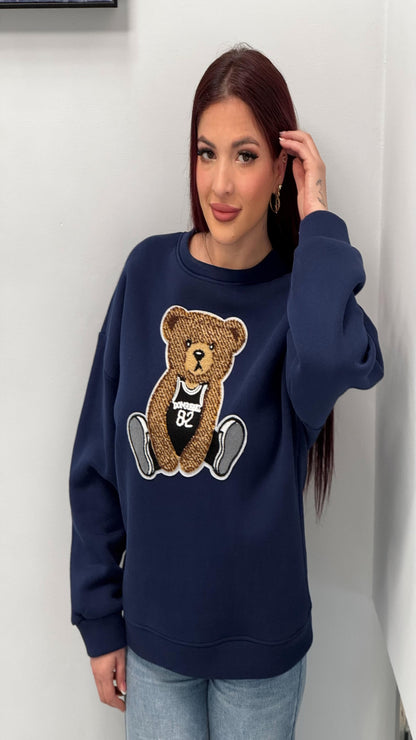 Sudadera estampación oso