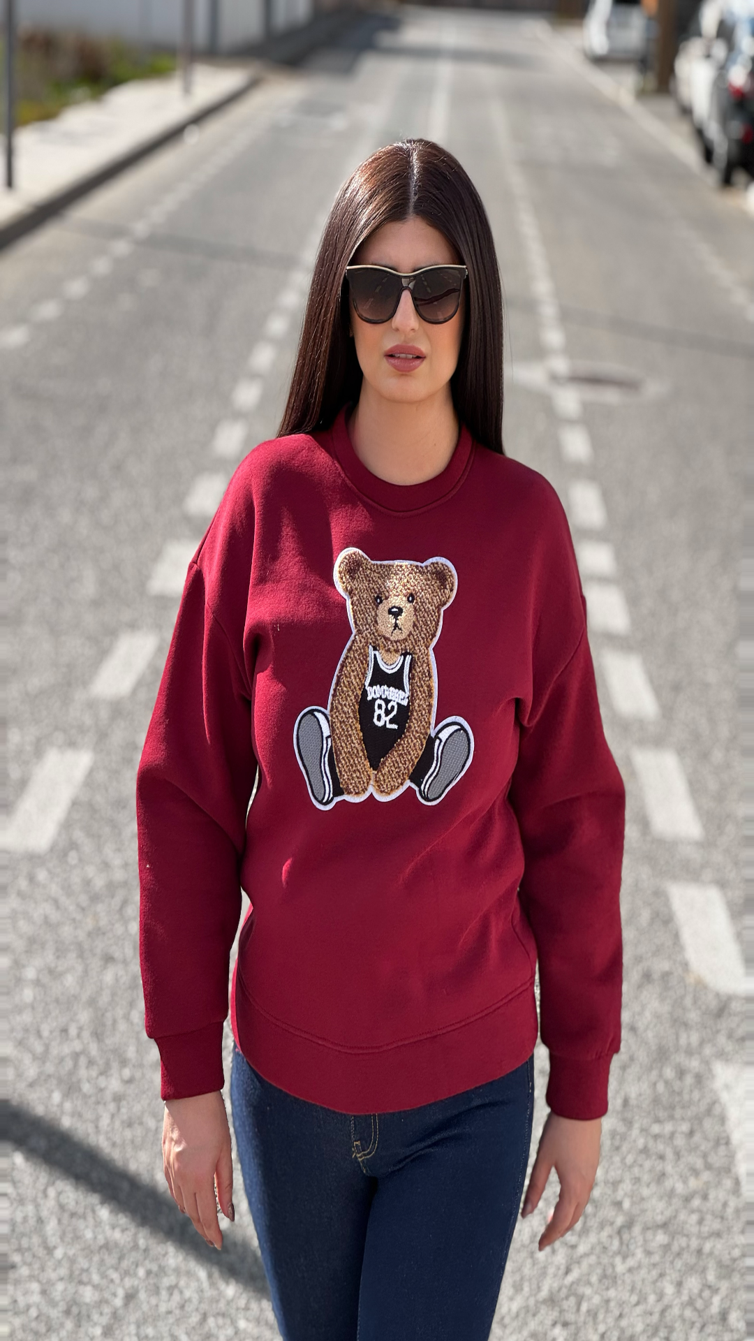 Sudadera estampación oso